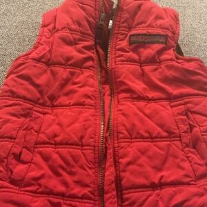 Boys Red Quilted Vest